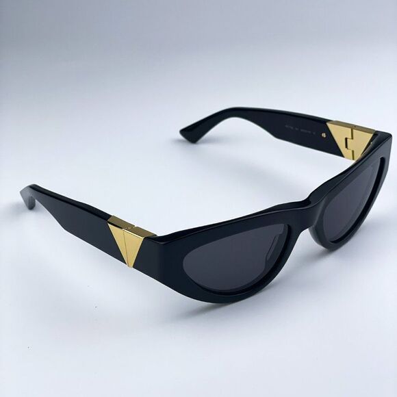 SALE! NEW Bottega Veneta BV1176S 001 Black Grey Cat Eye Women Sunglasses main image 12